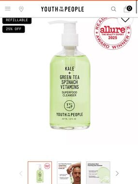 Kale + Green Tea Superfood Cleanser – Light Green